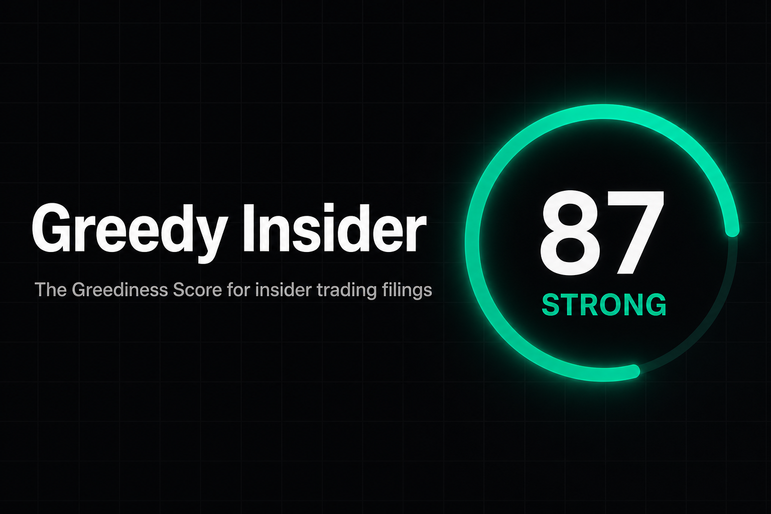 Greedy Insider — 官网预览图